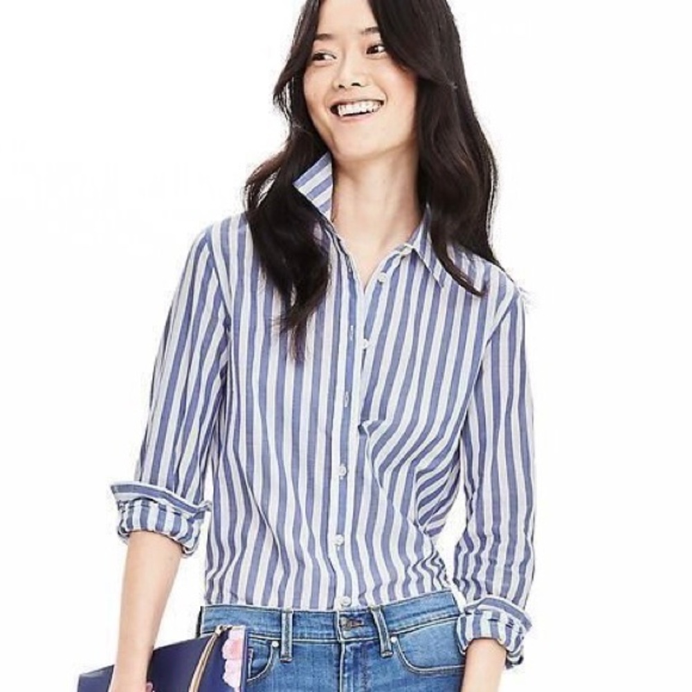 BR Dillon Shirt – Blue & White Stripe